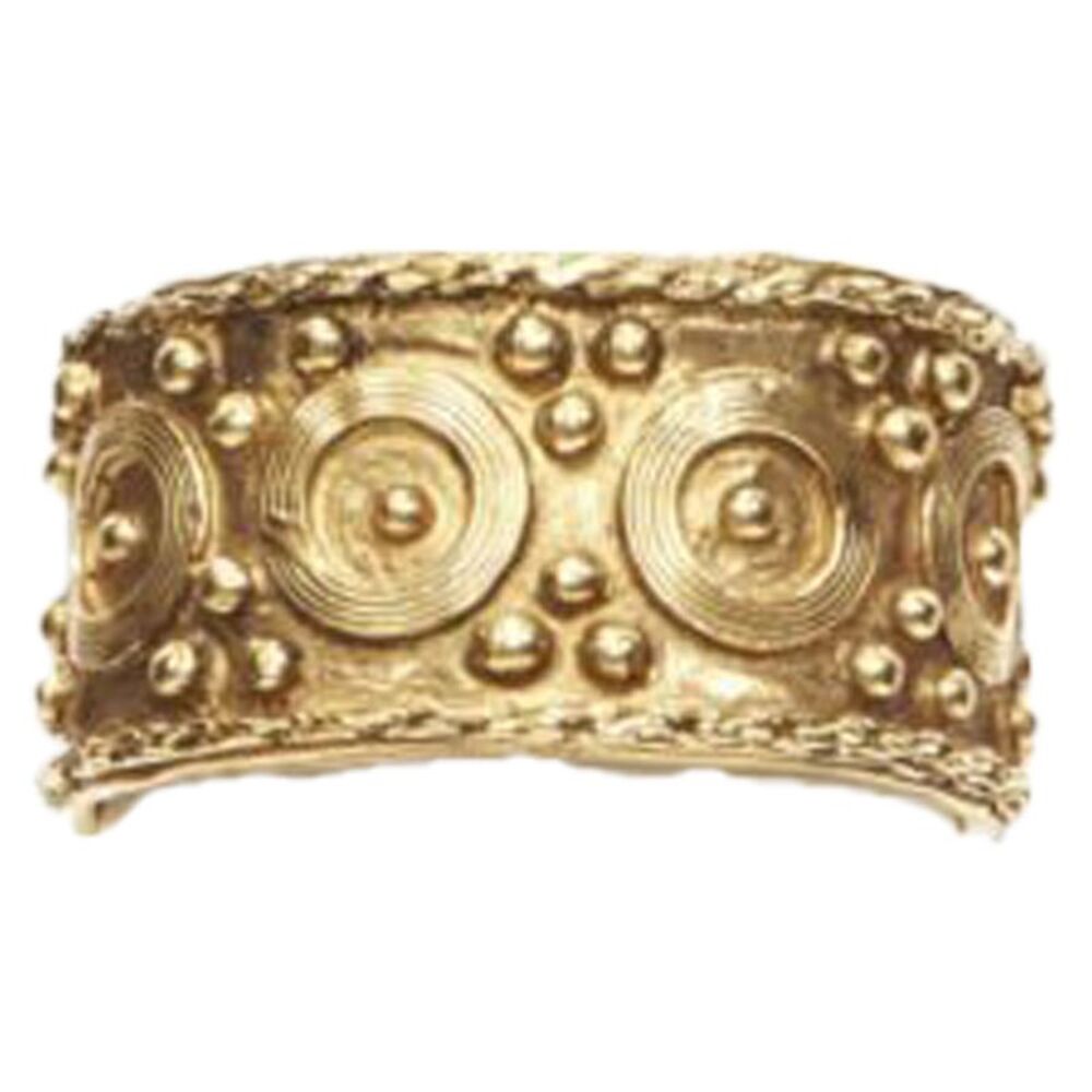 Chanel Gold Haute Couture Etruscan Cuff Bangle